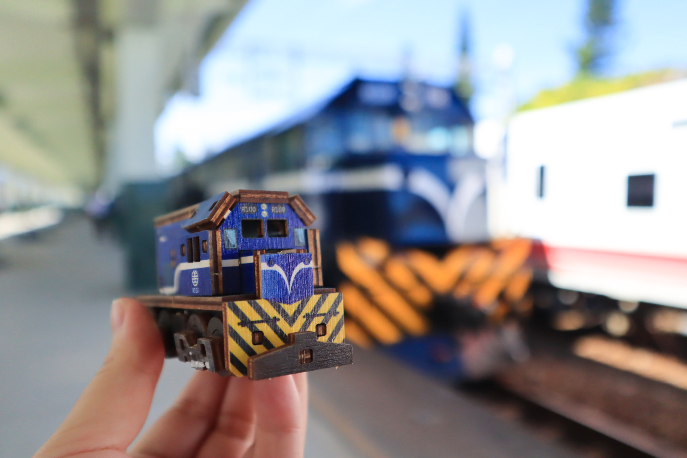 台灣火車模型拼木 diy文創商品 台灣紀念品 台味特色小物 外國人最愛