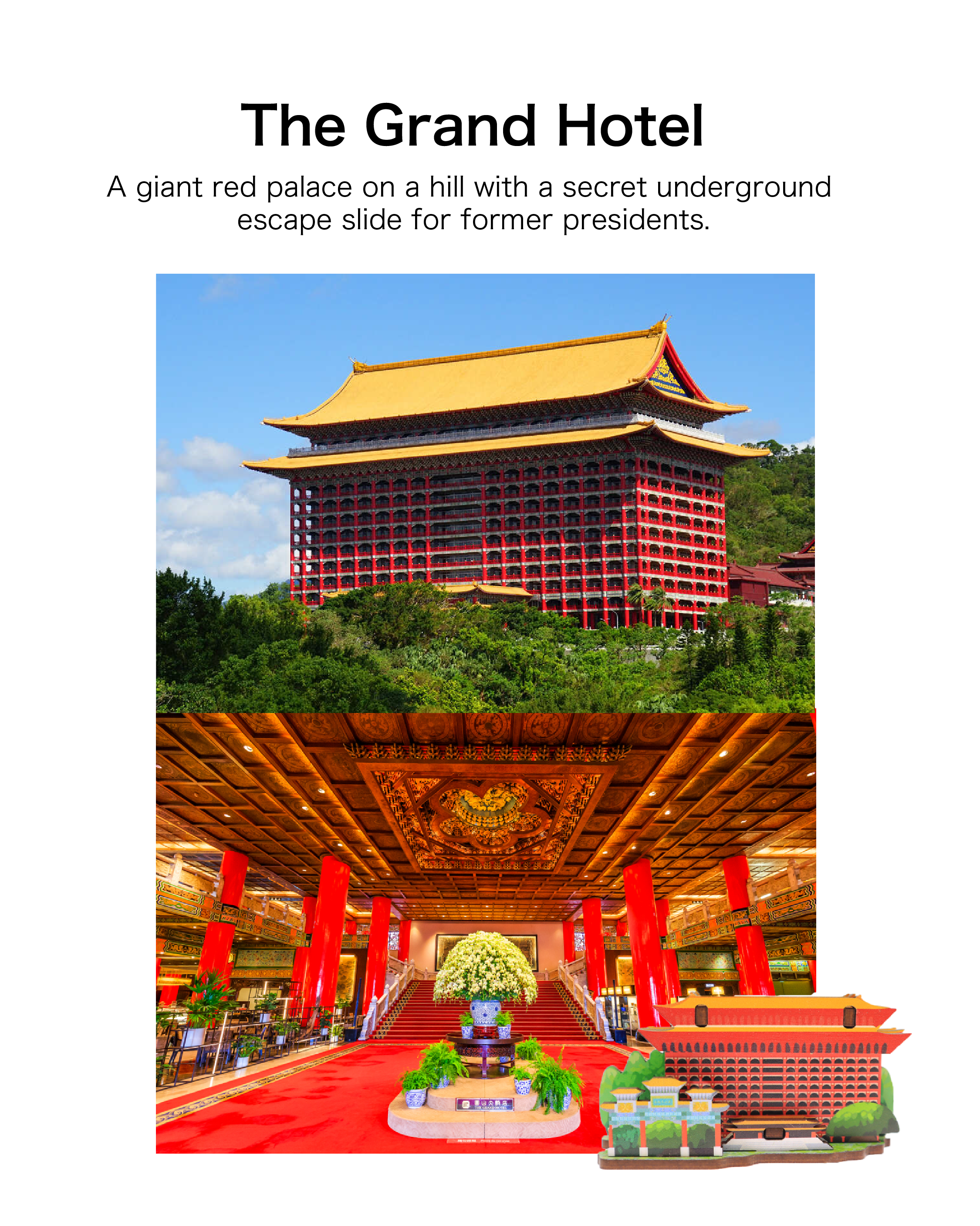 The Grand Hotel Taipei architecture, famous luxury hotels in Taipei, Taiwan travel guide