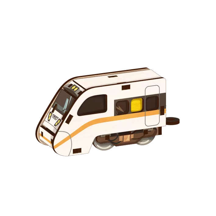 太魯閣號 DIY火車拼木【臺鐵授權】｜Taroko Express DIY 3D Train Model