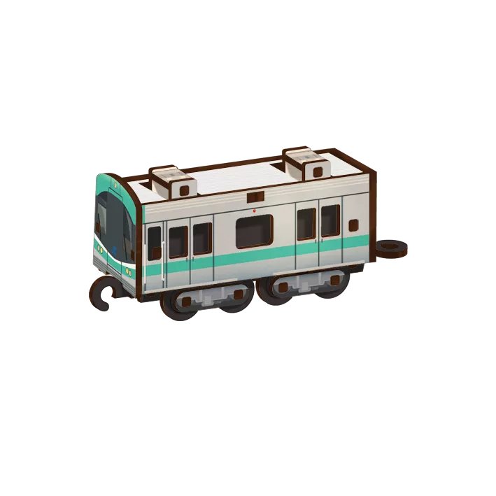 高雄捷運 DIY列車拼木【正版授權】｜Kaohsiung MRT DIY 3D Train Model
