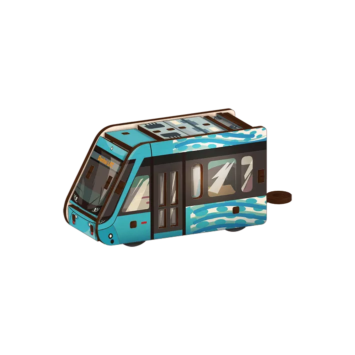 淡海輕軌 DIY列車拼木【正版授權】｜Danhai Light Rail DIY 3D Train Model