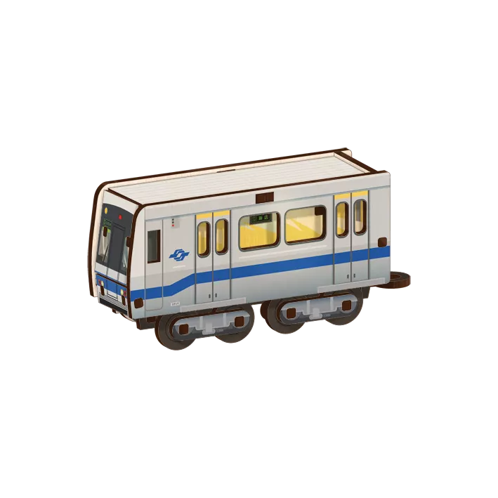 台北捷運371型 DIY列車拼木【正版授權】｜Taipei MRT Series 371 DIY 3D Train Model