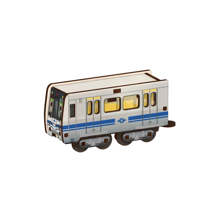 台北捷運381型 DIY列車拼木【正版授權】｜ Taipei MRT DIY 3D Train Model
