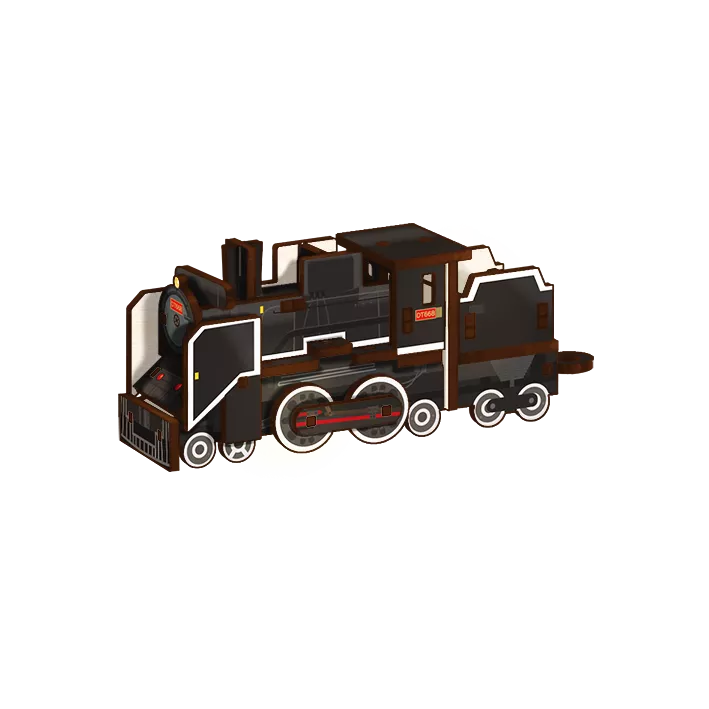 蒸汽國王火車 DIY火車拼木【臺鐵授權】｜ King Locomotive DIY 3D Train Model