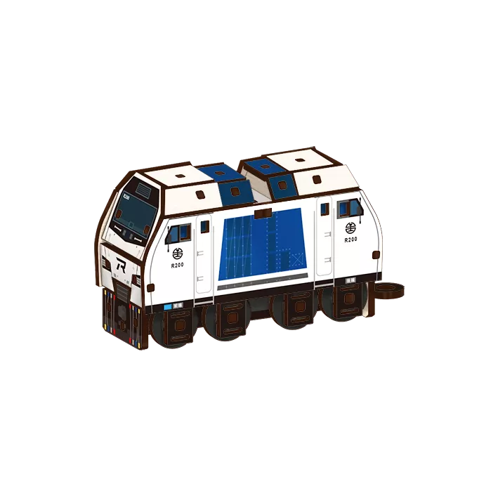 R200柴電機車 DIY火車拼木【臺鐵授權】｜Diesel Locomotive DIY 3D Train Model