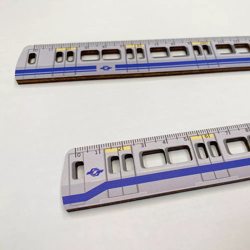 捷運造型木尺 桃園捷運 機場捷運 交通文具 新格子文創設計 捷運文創商品