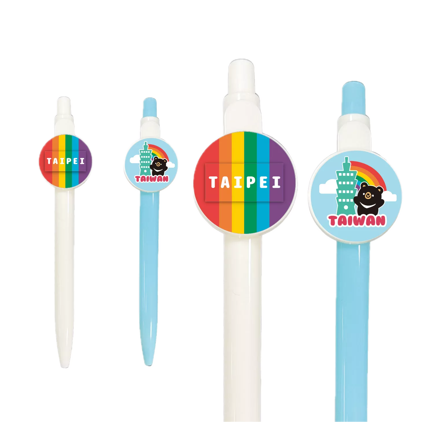 台灣景點 – 馬口鐵原子筆｜ Taiwan City – Tinplate Pen
