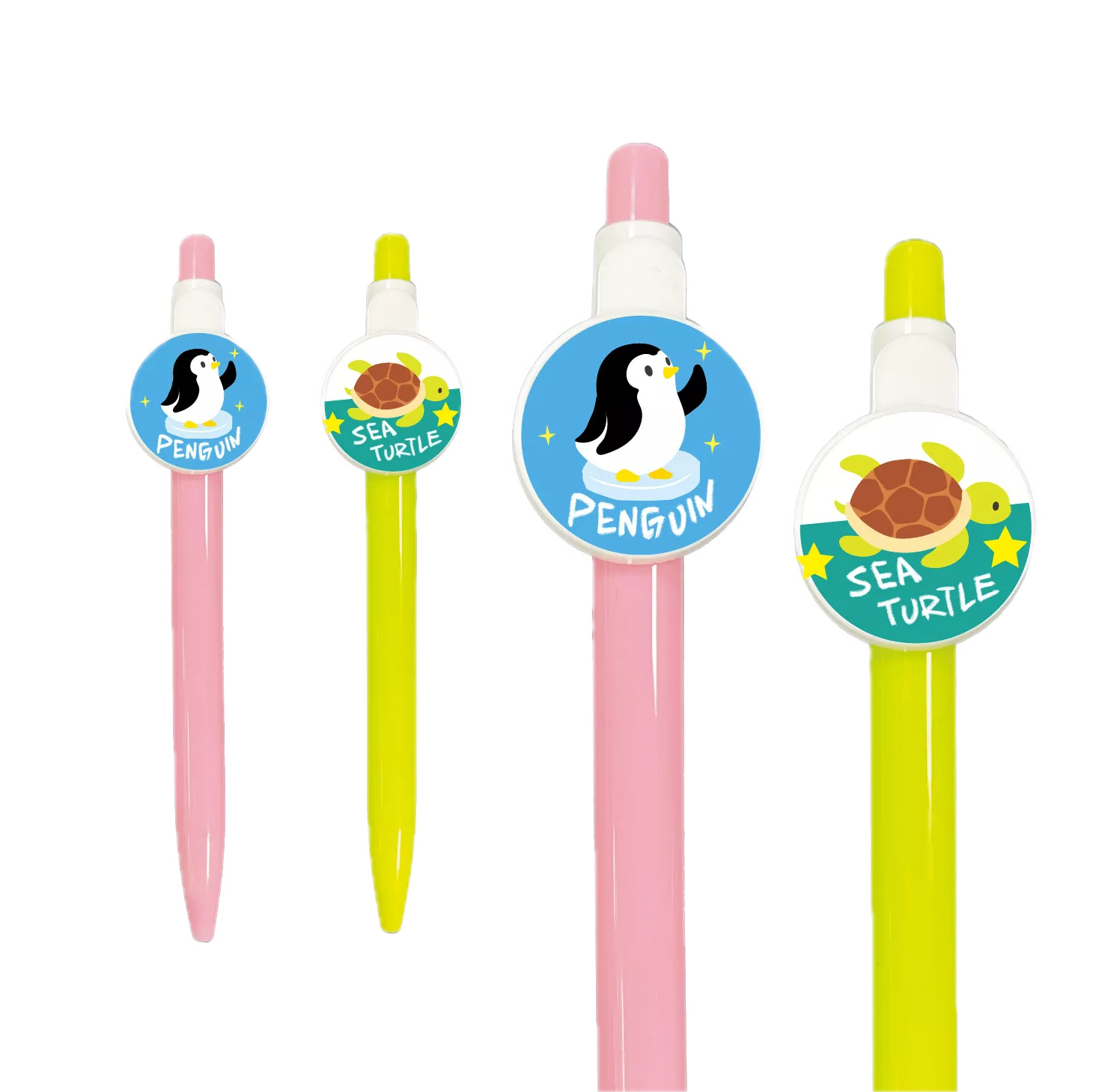 海洋動物 – 馬口鐵原子筆｜Marine Animals – Tinplate Pen