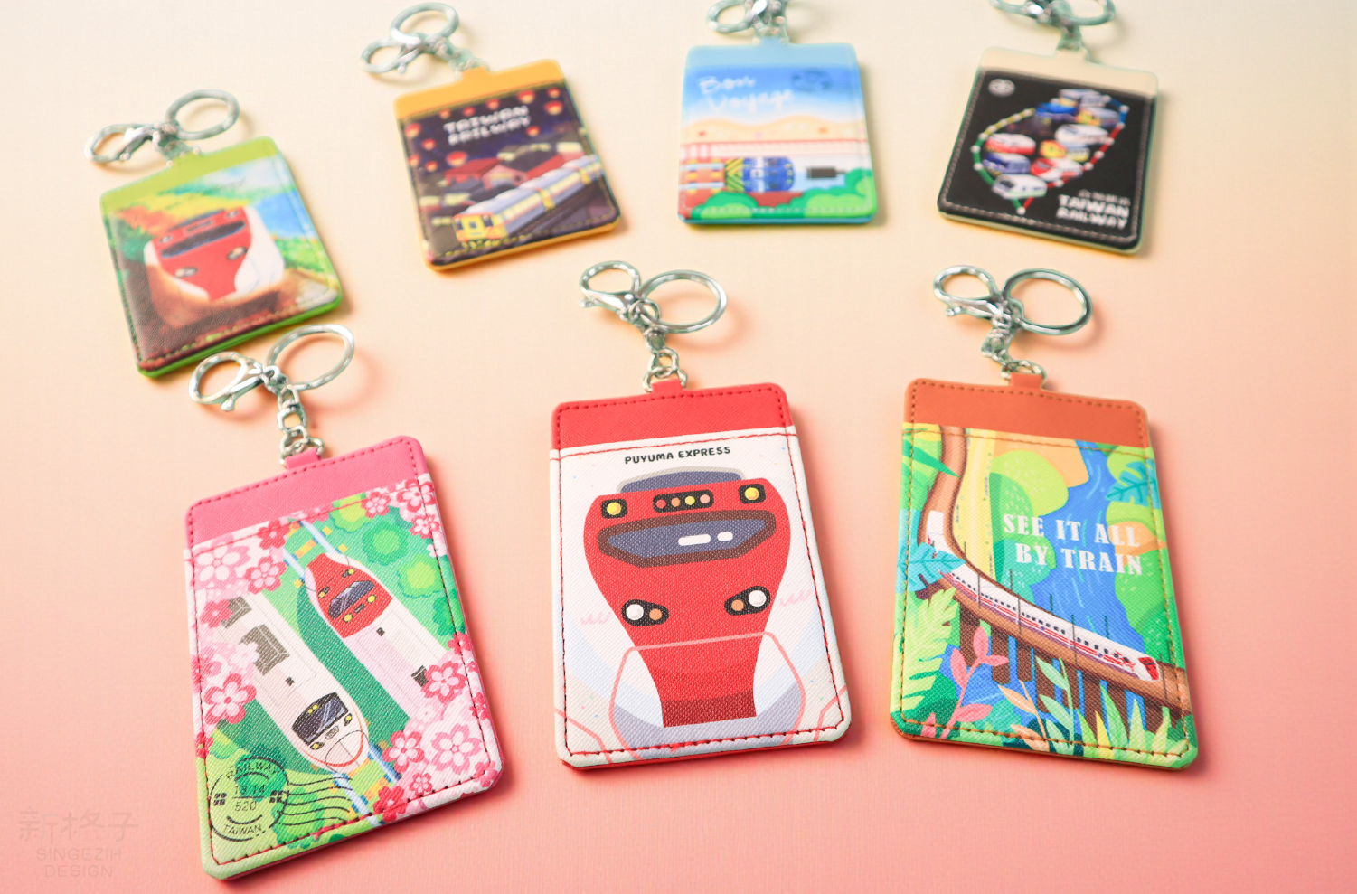 台灣紀念品皮製悠遊卡套 台灣伴手禮實用卡套 外國人最愛