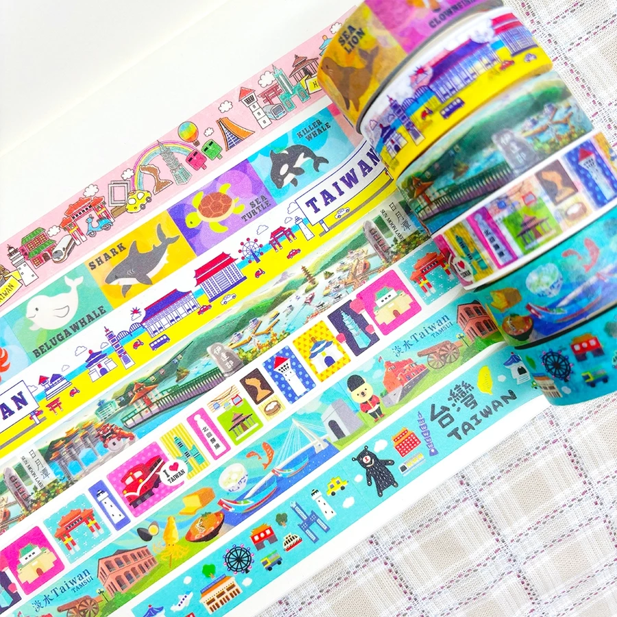 台灣特色紀念品 台灣文創紙膠帶 新格子文創設計 台灣伴手禮 交換禮物