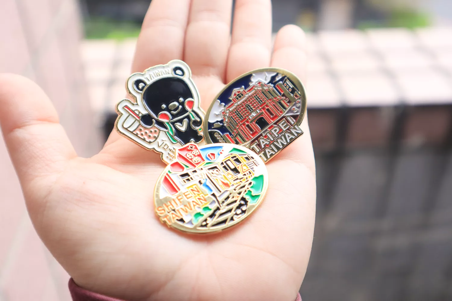 台灣小物 金屬徽章 台灣紀念品 胸針別針 外國人最愛