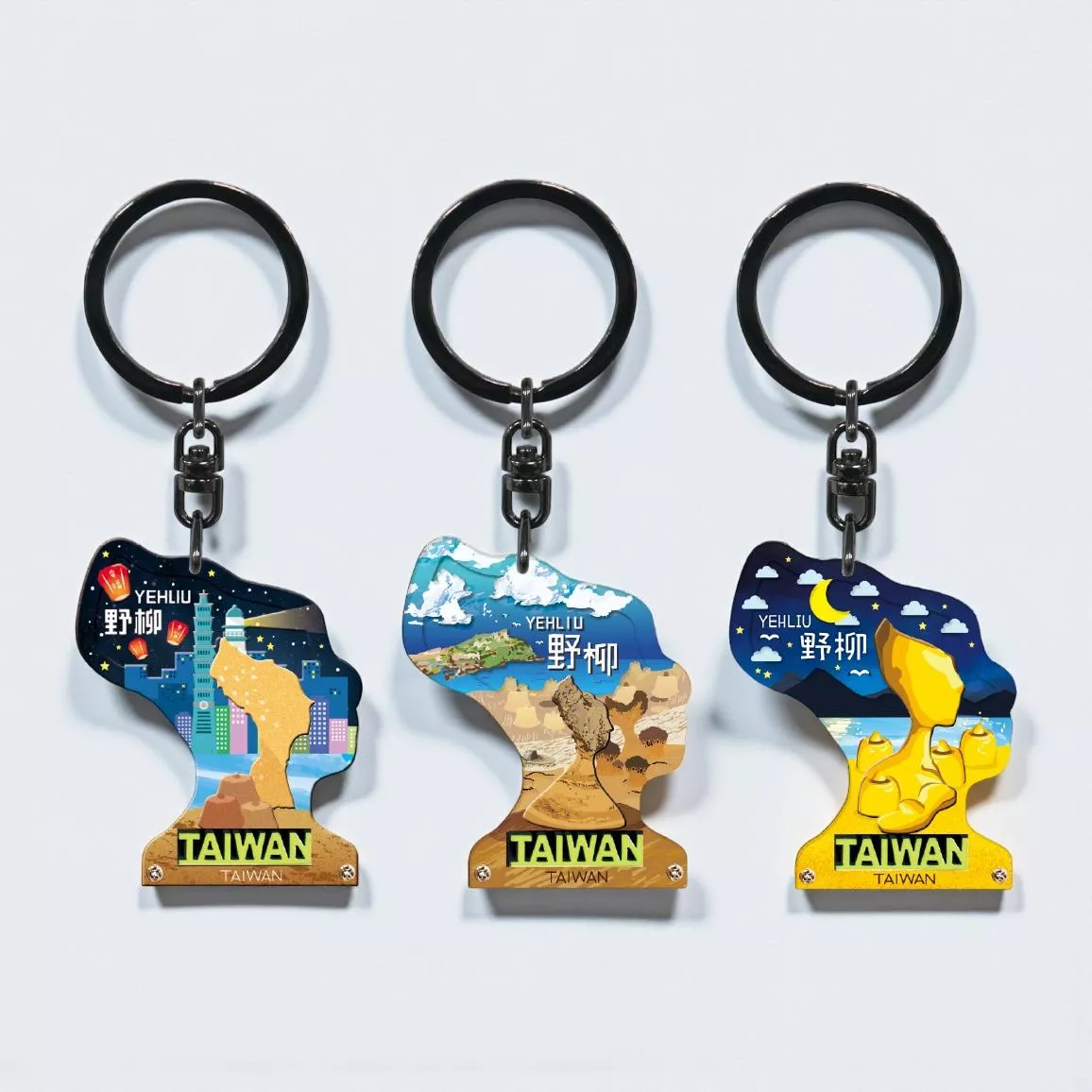 野柳女王頭 壓克力鑰匙圈｜Yehliu Queen’s Head Acrylic Keychain