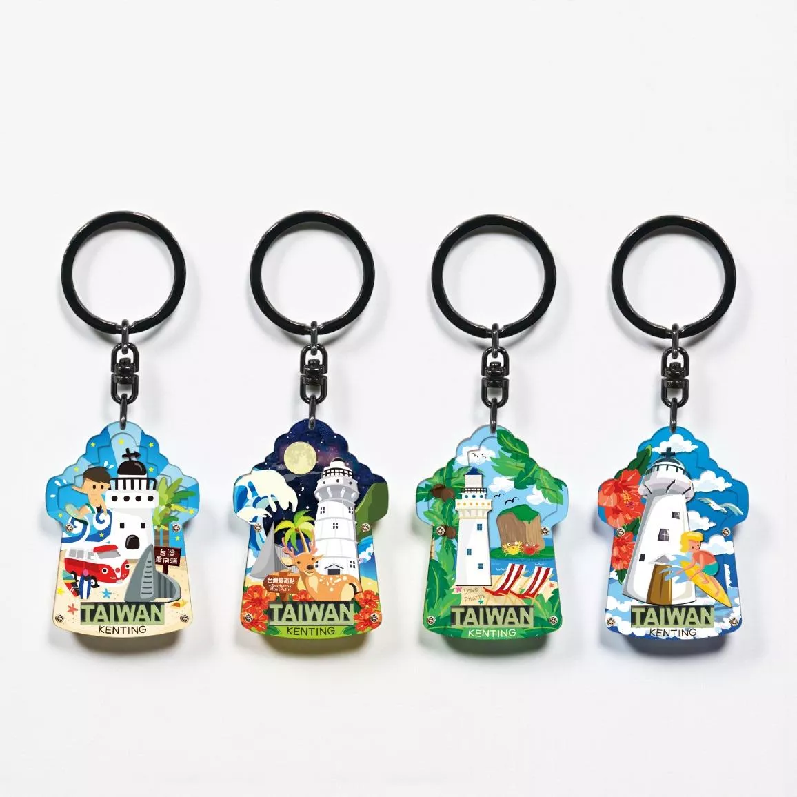 燈塔形墾丁 壓克力鑰匙圈｜Kenting Lighthouse Acrylic Keychain