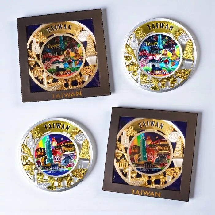 台灣景點 – 大鏤空擺盤｜Taiwan Scenic Spots – Large Hollow Plate