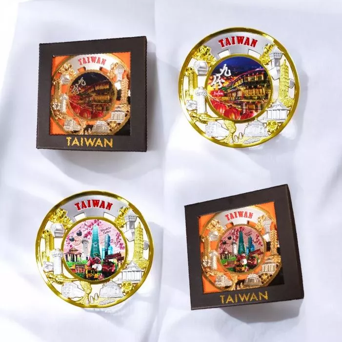 台灣景點 – 小鏤空擺盤｜Taiwan Scenic Spots – Small Hollow Plate