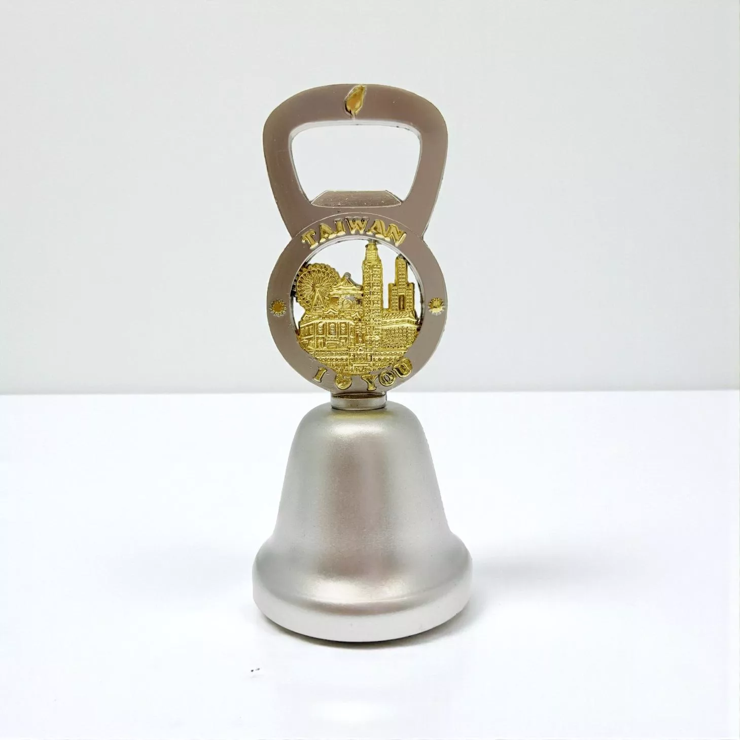 雕刻台灣城市 – 金屬餐鈴｜Engraved Taiwan City – Metal Dinner Bell