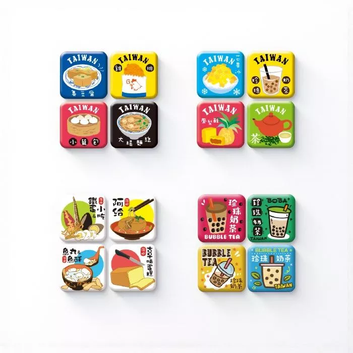 台灣美食 – 馬賽克冰箱貼 磁磚磁鐵｜Taiwan Food – Mosaic Magnet