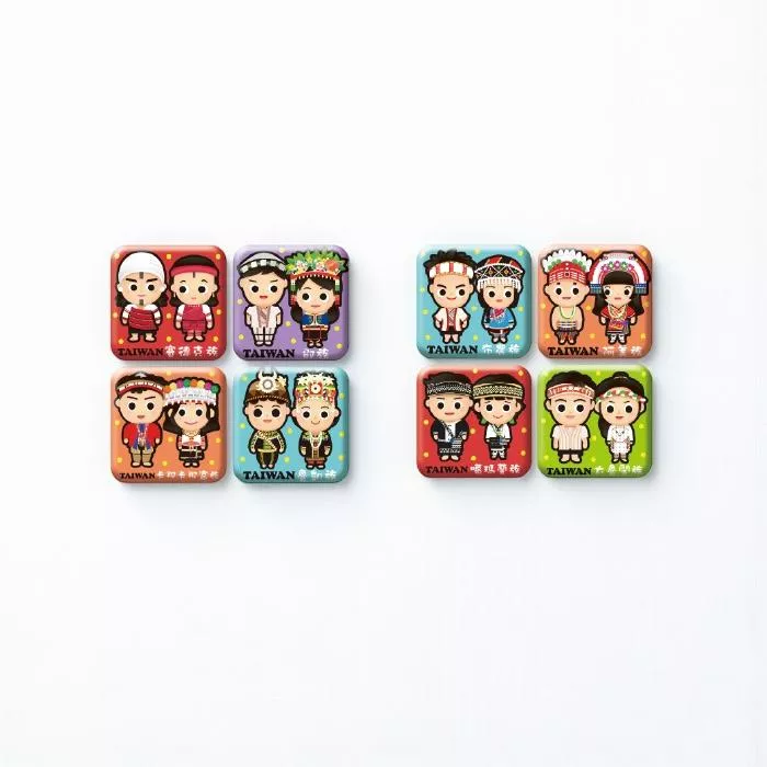 台灣原住民 – 馬賽克冰箱貼 磁磚磁鐵｜Taiwan Indigenous – Mosaic Fridge Magnet