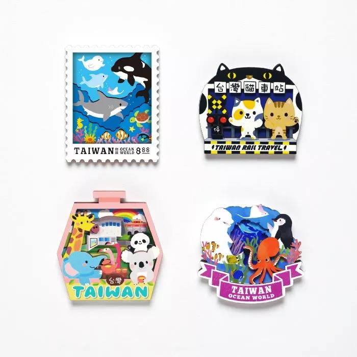 可愛動物 – 立體木質冰箱貼｜Cute Animals – 3D Wooden Magnet