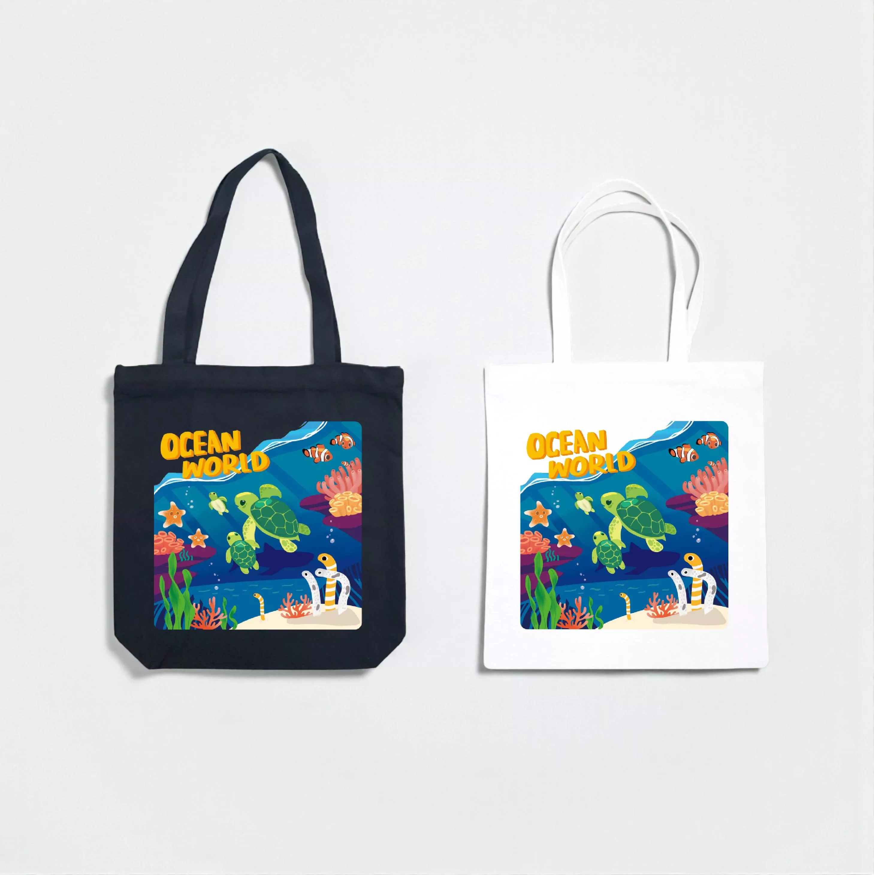 海龜是主角 – 帆布袋｜Ocean World – Canvas Bag