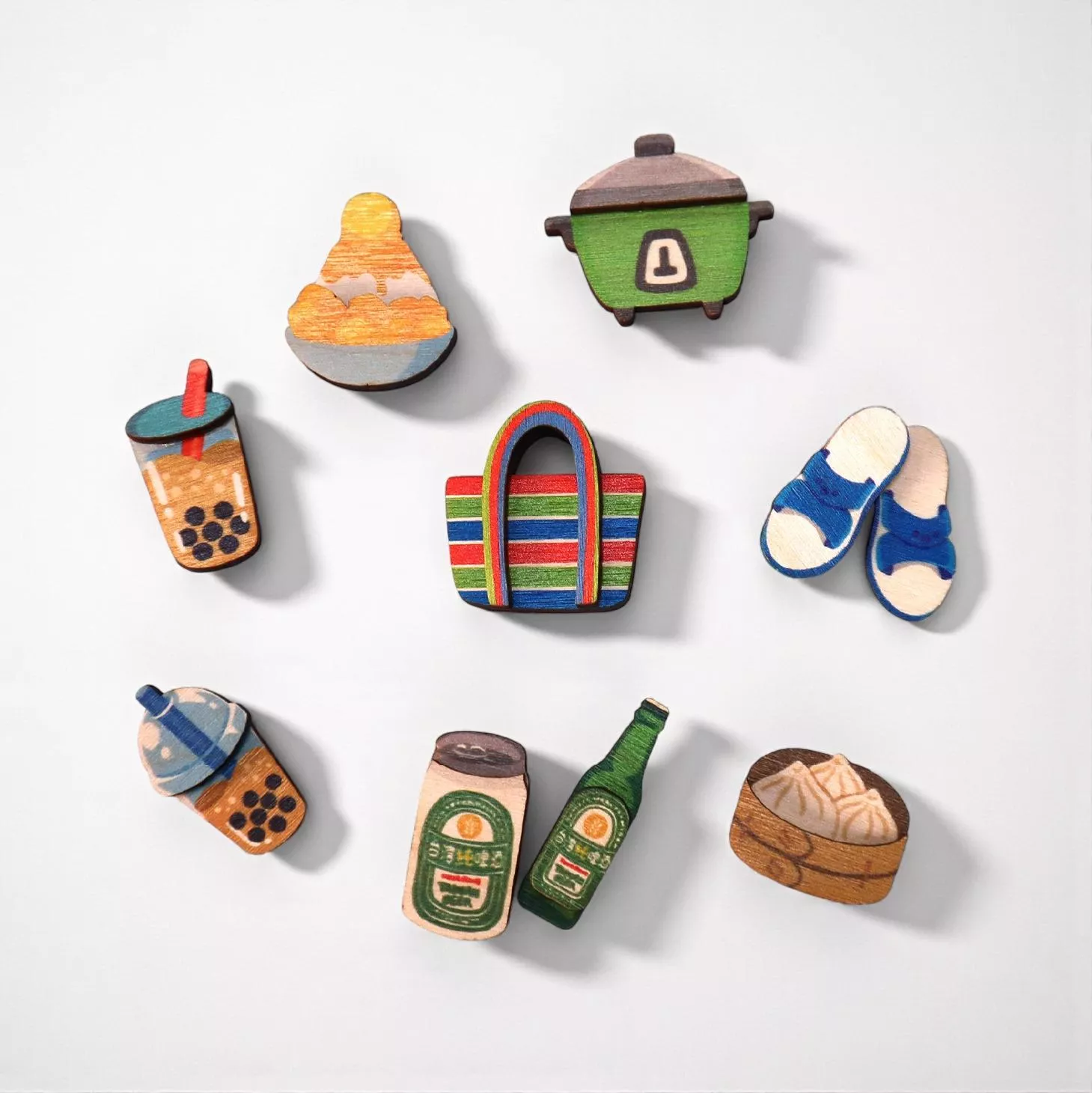 台味小物 – 迷你木冰箱貼｜Taiwanese Style Souvenir – Mini Wooden Magnet