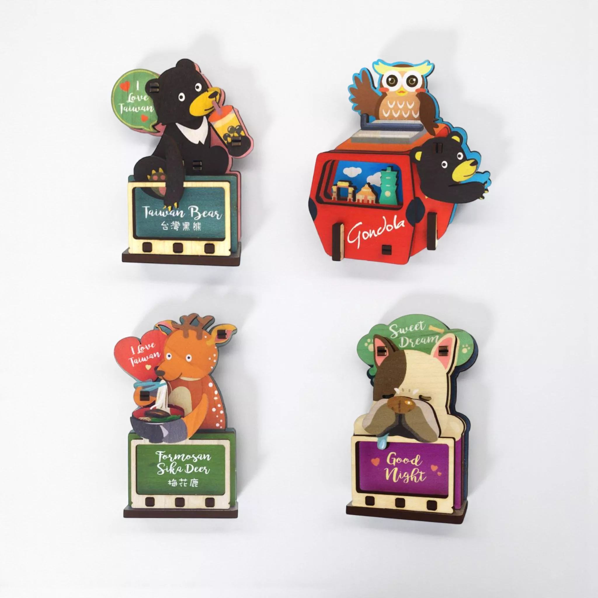 台灣動物 – DIY木質組合冰箱貼｜Taiwan Animals – DIY Wooden Fridge Magnet