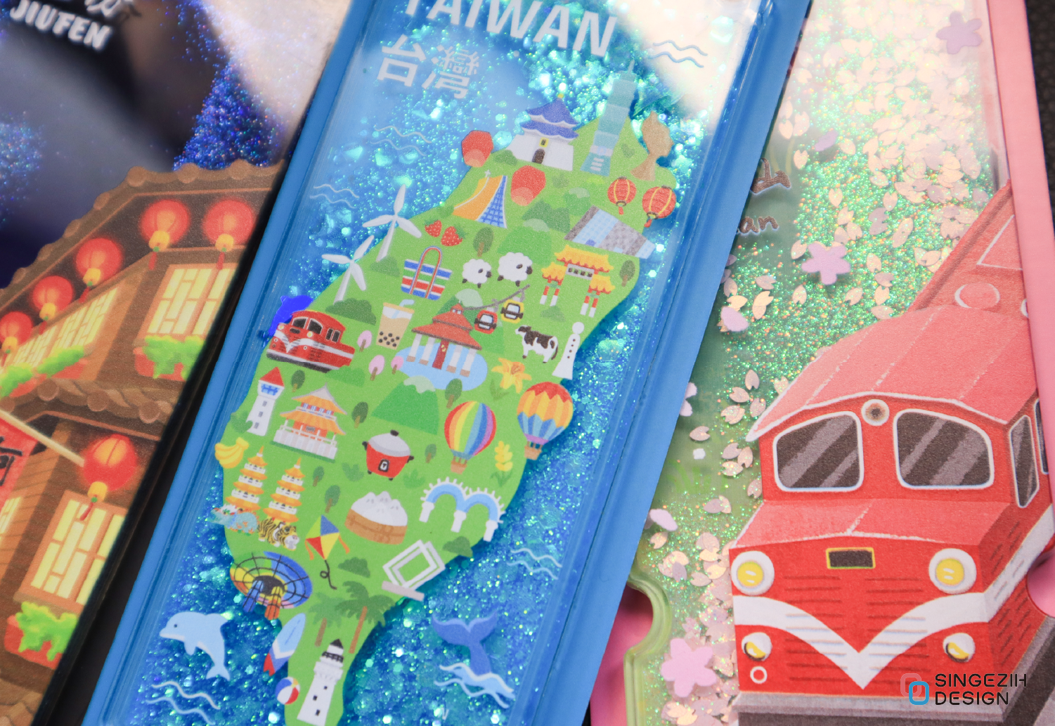 台灣紀念品  票根流沙冰箱貼 台灣紀念磁鐵 流沙冰箱貼 旅遊紀念品