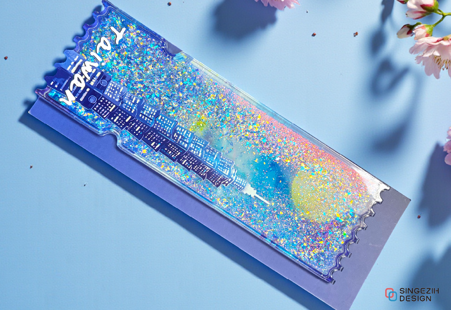 台灣紀念品  票根流沙冰箱貼 台灣紀念磁鐵 流沙冰箱貼 旅遊紀念品