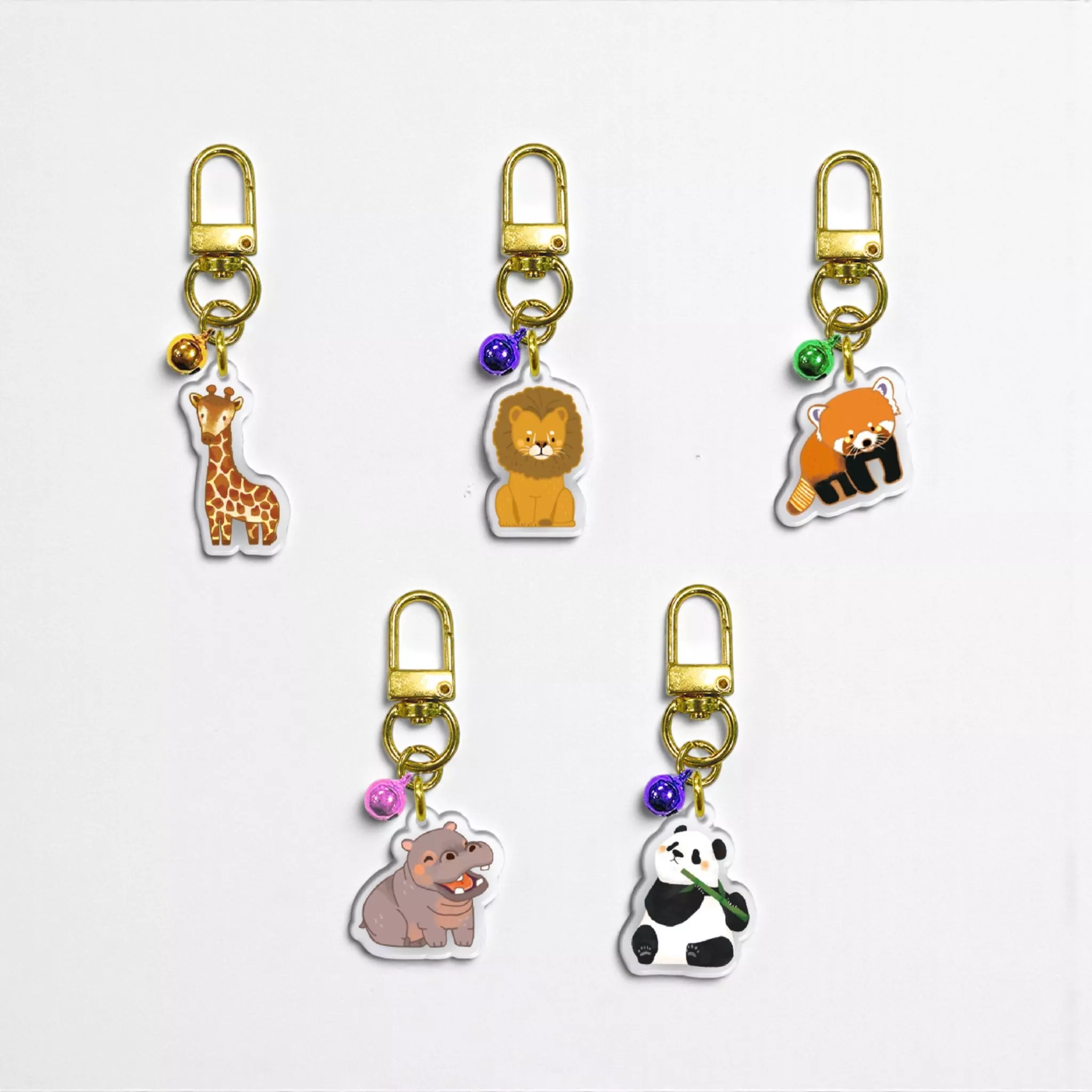 Q版動物 – 迷你壓克力吊飾｜Q Version Animals – Mini Acrylic Keychain