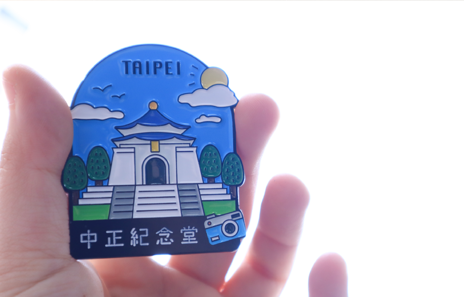 台灣紀念品 台灣伴手禮 烤漆金屬冰箱貼 台灣風景文創磁鐵 亮面質感冰箱貼