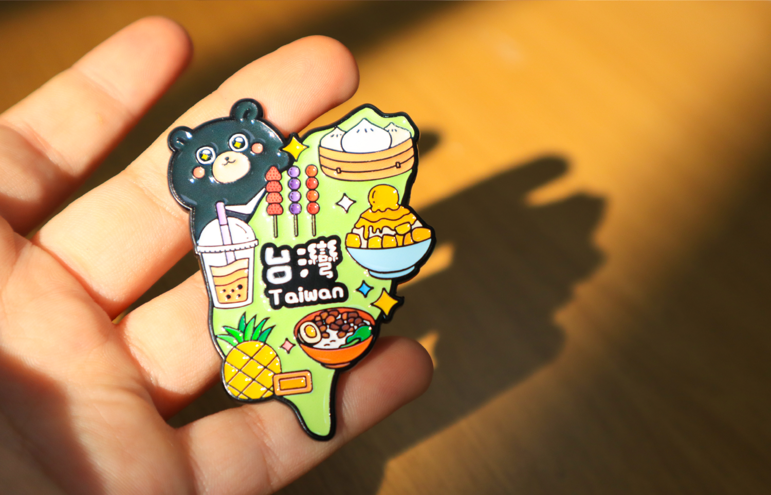 台灣紀念品 台灣伴手禮 烤漆金屬冰箱貼 台灣風景文創磁鐵 亮面質感冰箱貼