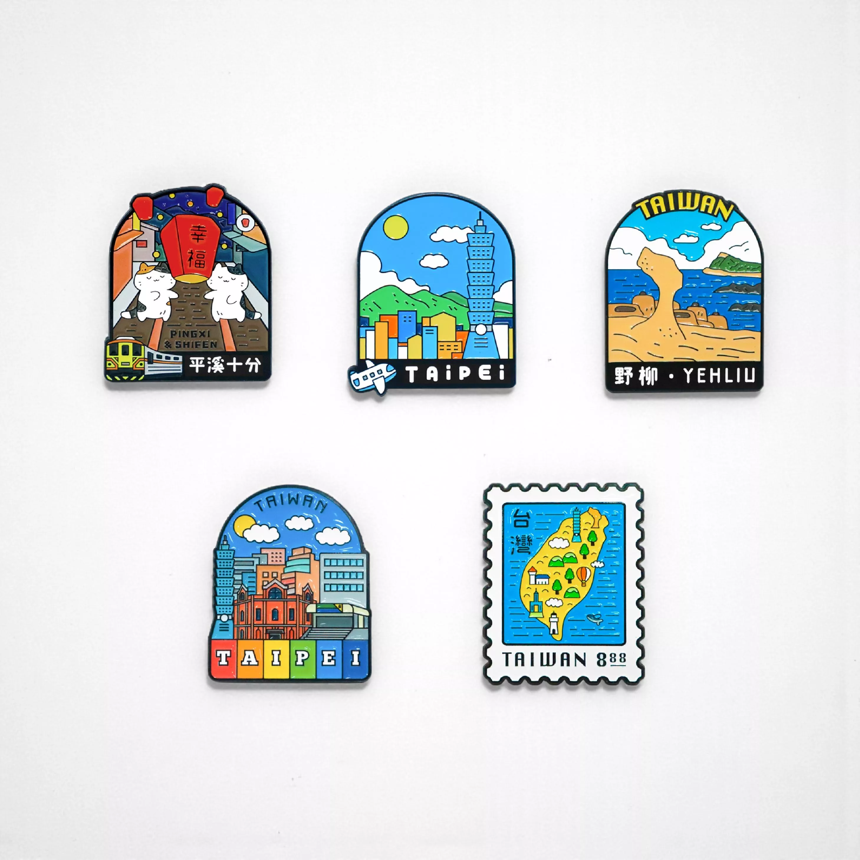 烤漆金屬冰箱貼｜Enamel Magnet