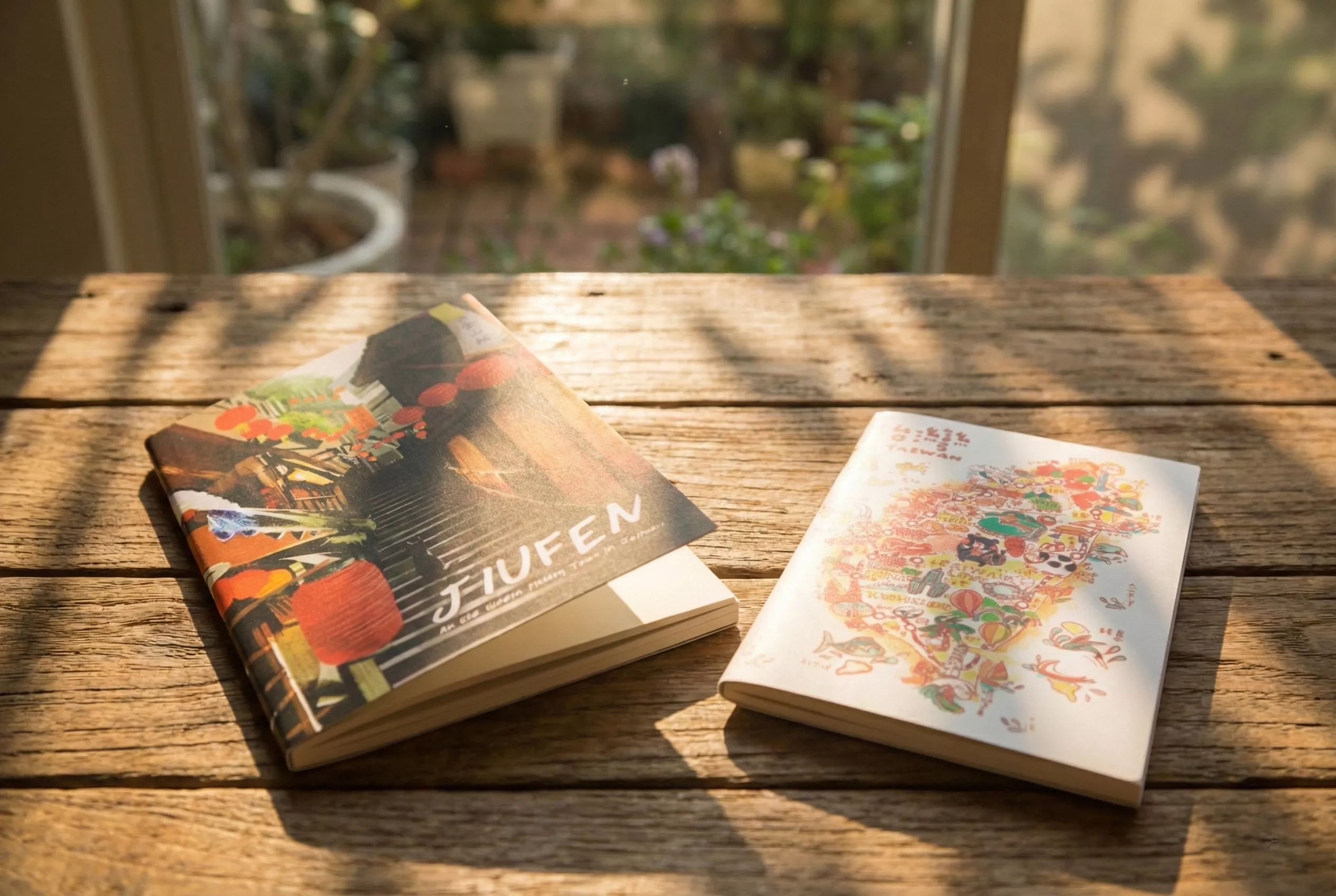 台灣景點筆記本全系列合照，包含台北、台中、台南等各地風景的文創禮物推薦。