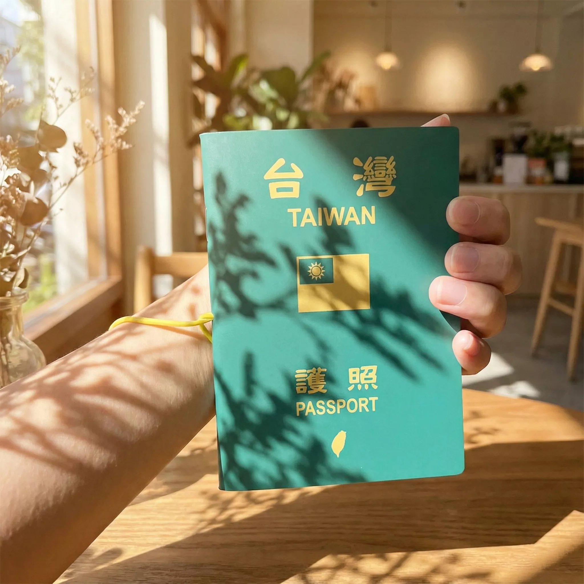 台灣護照筆記本蓋章本，適合送給來台灣旅遊需要台灣紀念品的你。
