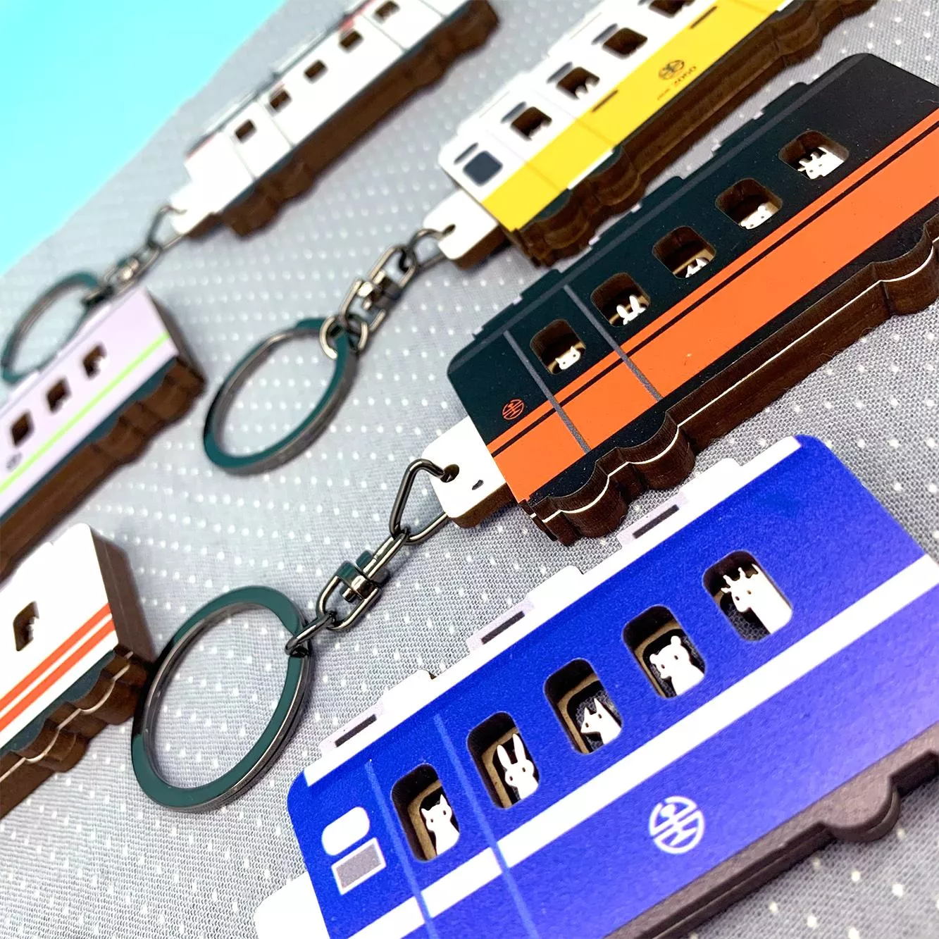 立體木質可動鑰匙圈 台鐵授權 台灣鐵道文創商品 台灣紀念品 台灣鑰匙圈