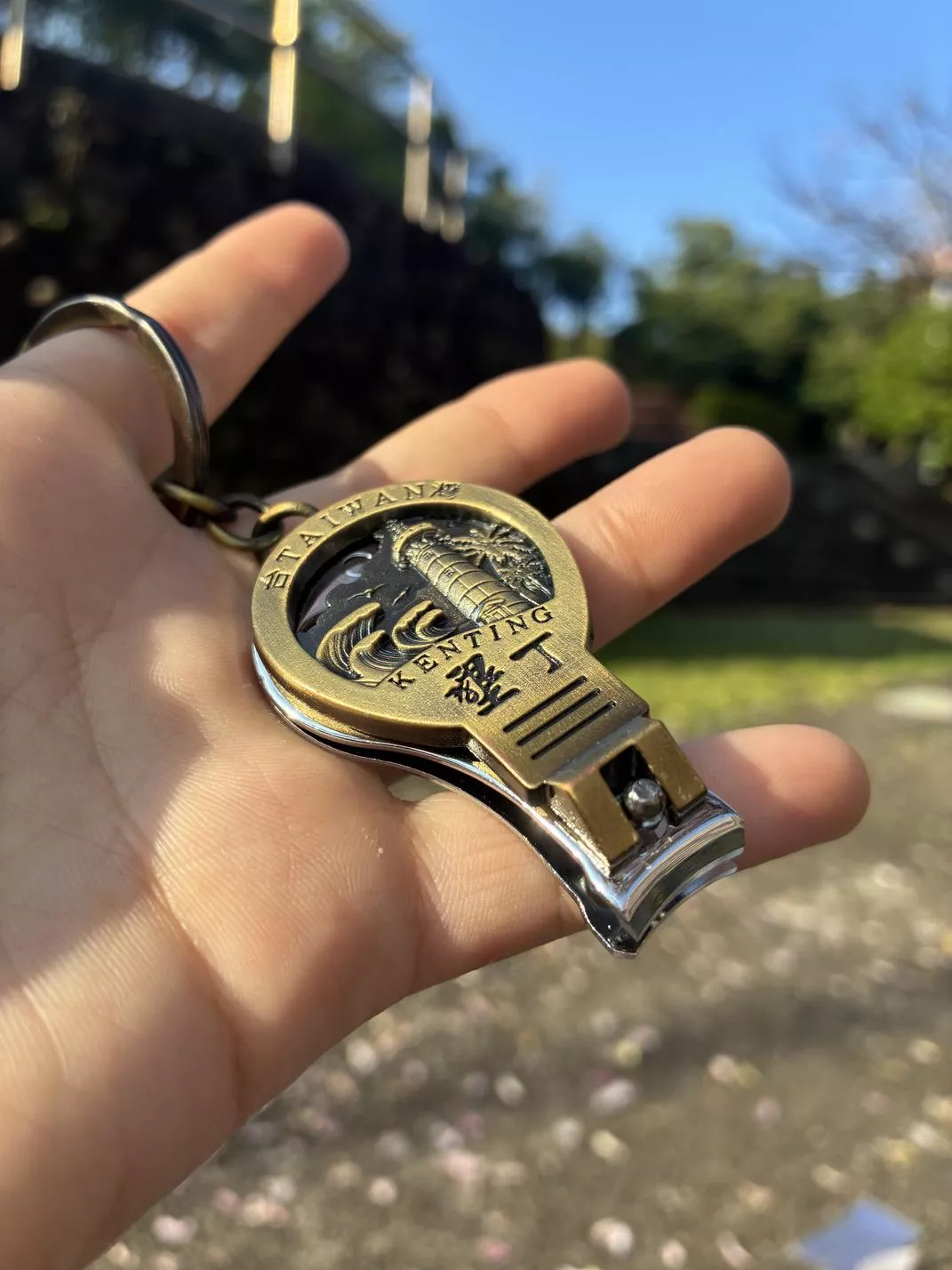 指甲剪開瓶器鑰匙圈 多功能指甲剪鑰匙圈 台灣紀念品指甲剪 機車鑰匙圈配件 taiwansouvenirs  Nail clippers