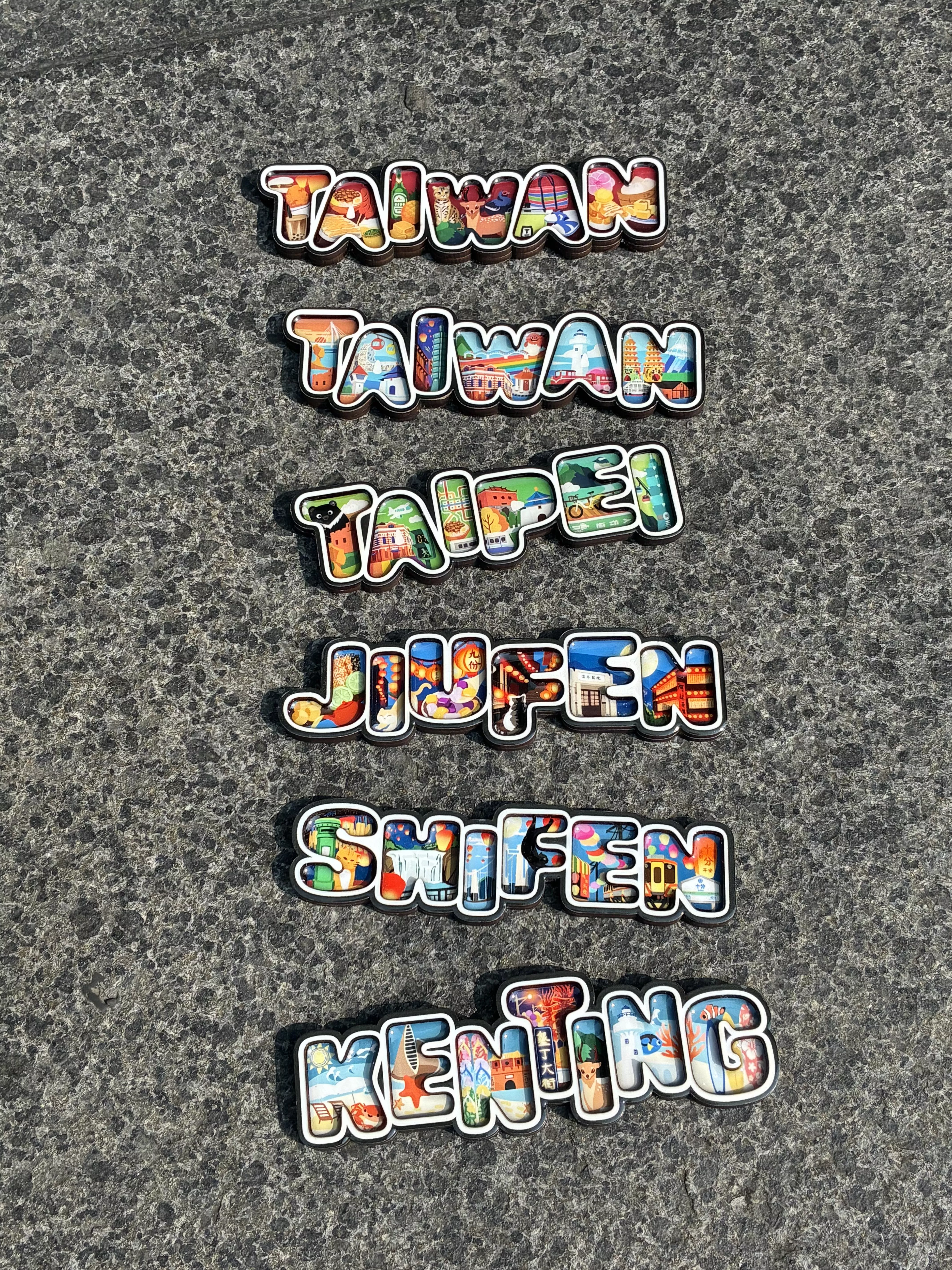 台灣紀念品 Taiwan Souvenir 字母框冰箱磁鐵 外國人最愛伴手禮 台灣文創小物 