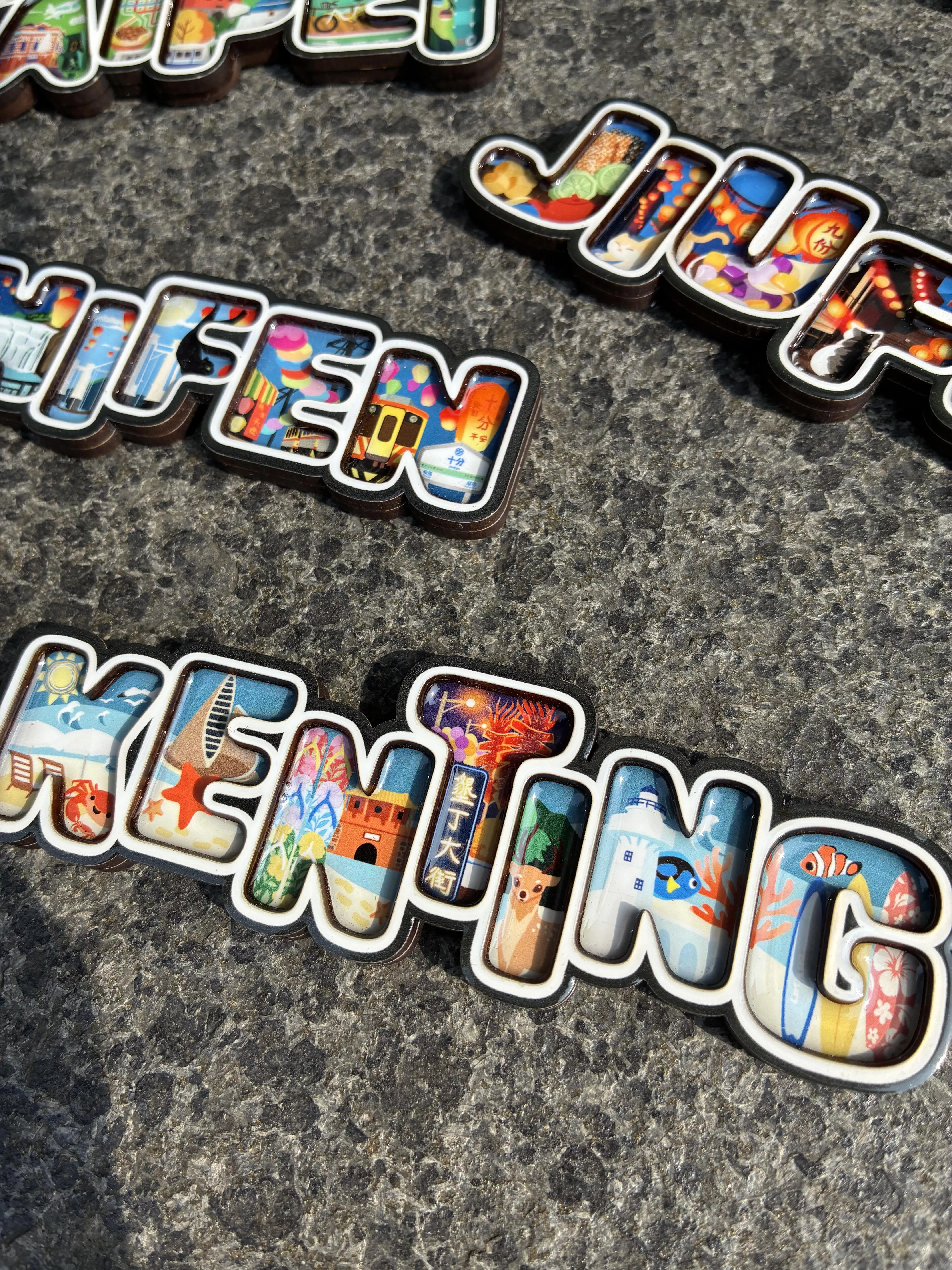 台灣紀念品 Taiwan Souvenir 字母框冰箱磁鐵 外國人最愛伴手禮 台灣文創小物 