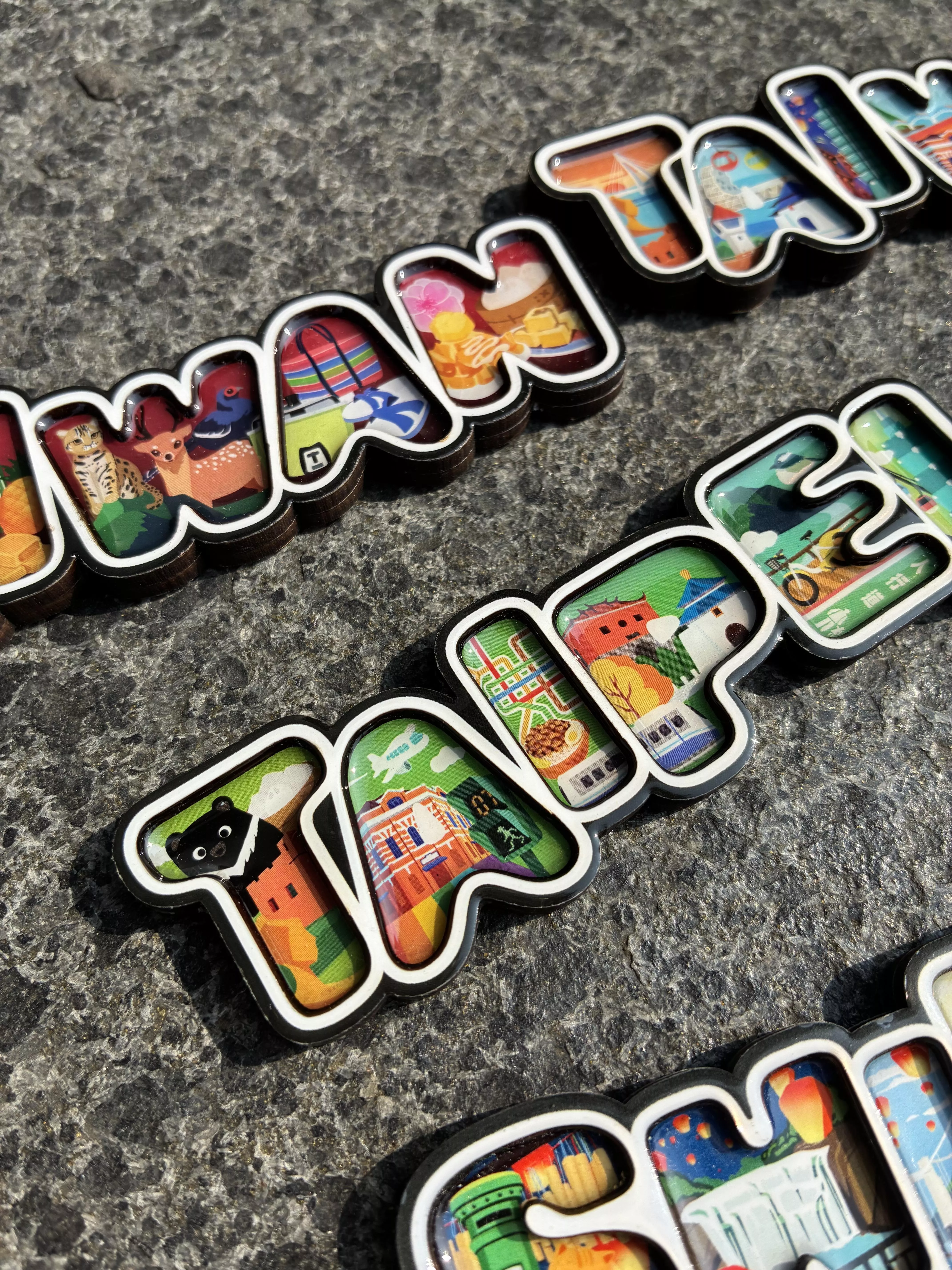 台灣紀念品 Taiwan Souvenir 字母框冰箱磁鐵 外國人最愛伴手禮 台灣文創小物 