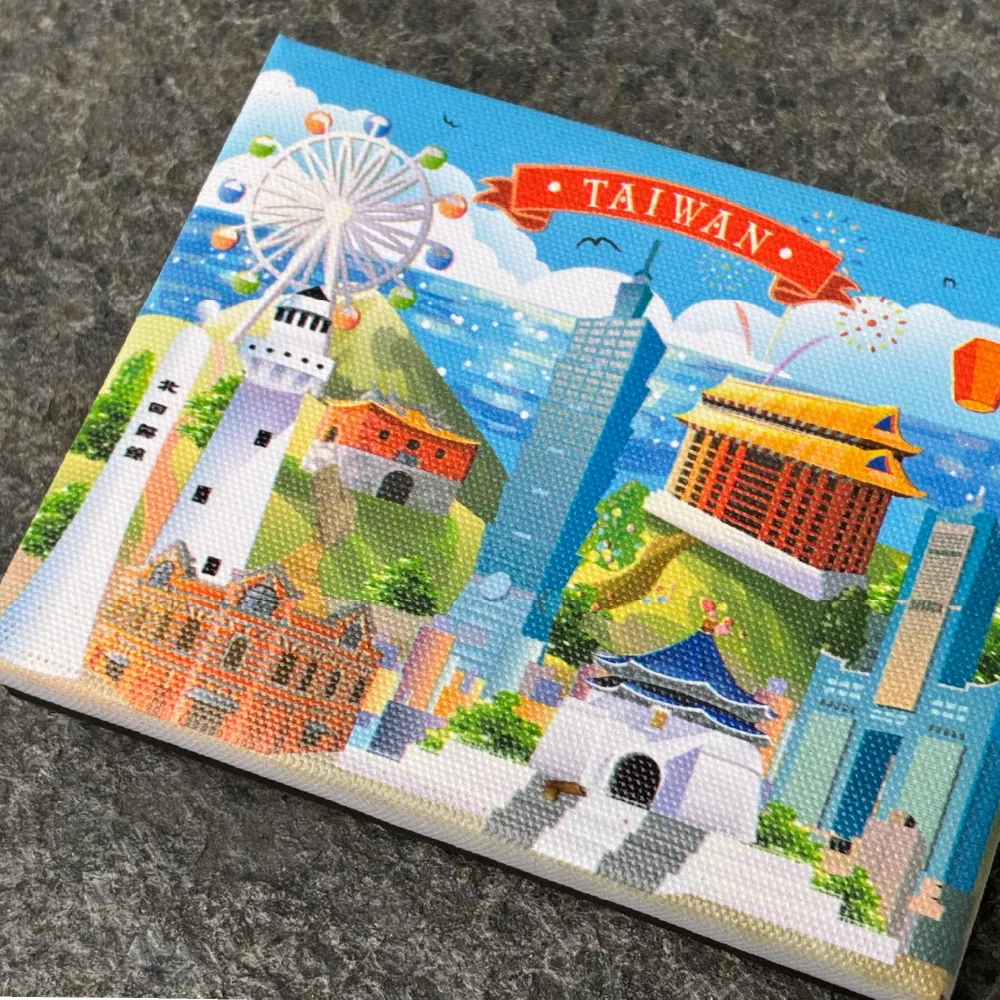 油畫冰箱磁鐵商品細節 台灣伴手禮不是吃的 最有質感的台灣紀念品 台灣文創小物