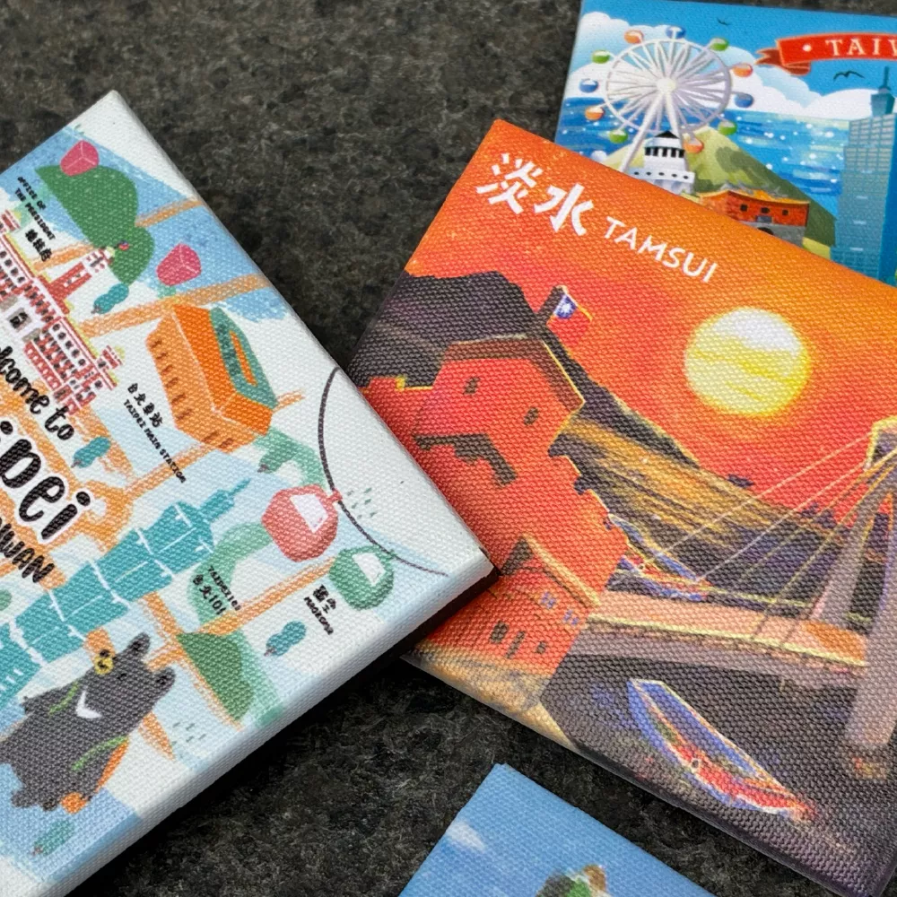 油畫冰箱磁鐵商品細節 台灣伴手禮不是吃的 最有質感的台灣紀念品 台灣文創小物