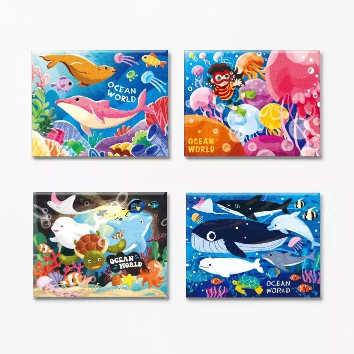 海洋世界－油畫冰箱貼｜Oil Painting Magnets
