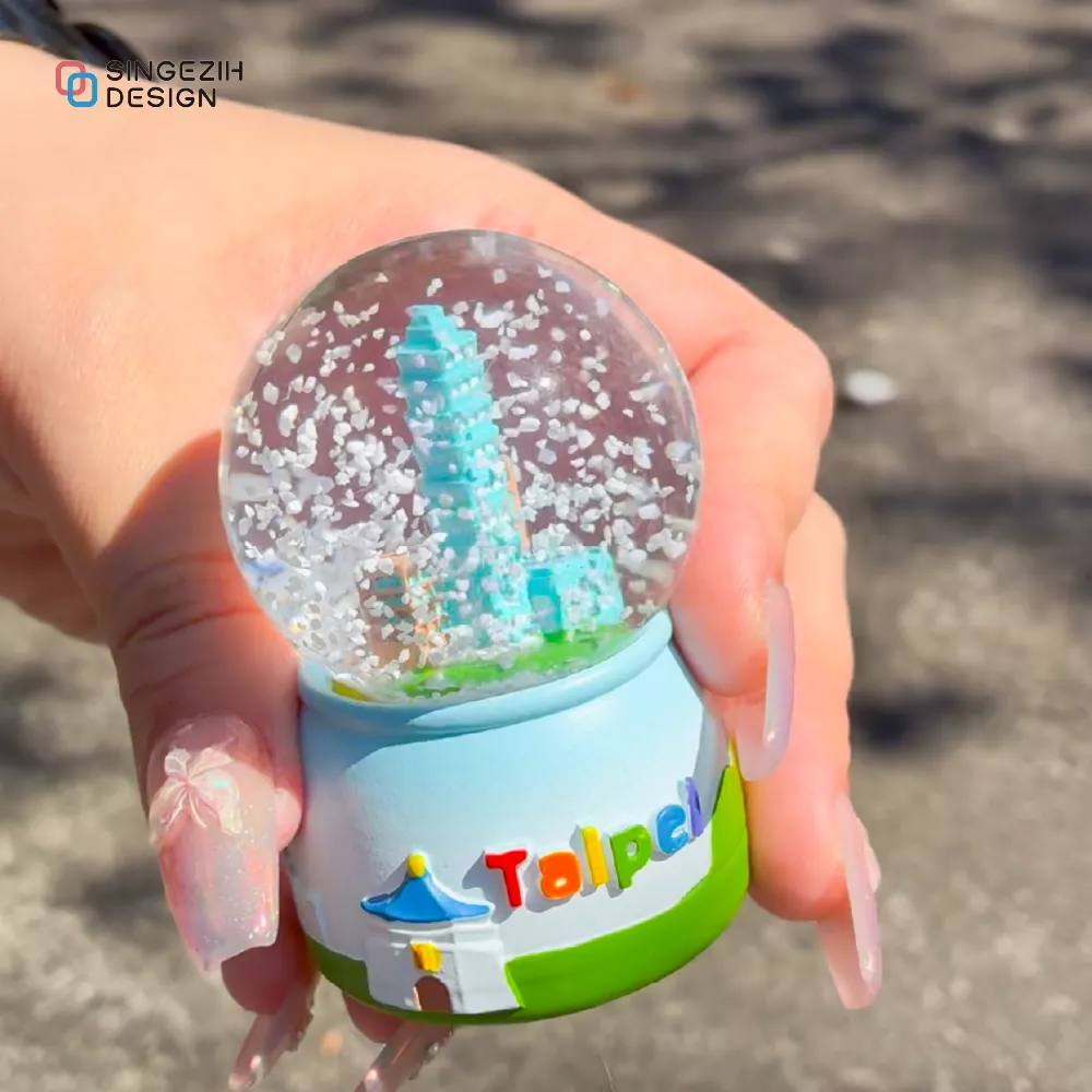 迷你雪花水晶球照片展示 