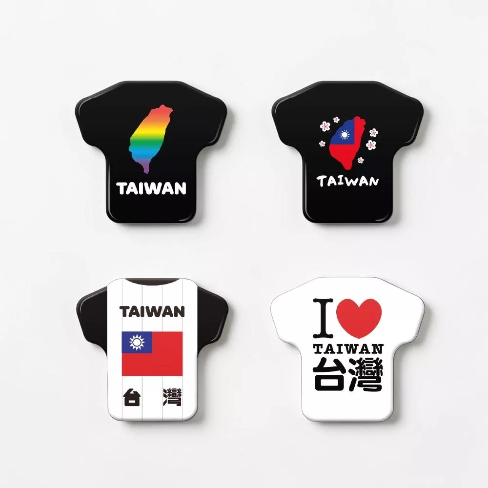 台灣味 – T恤造型開瓶器冰箱貼｜Taiwanese Features – T-shirt Bottle Opener Magnet