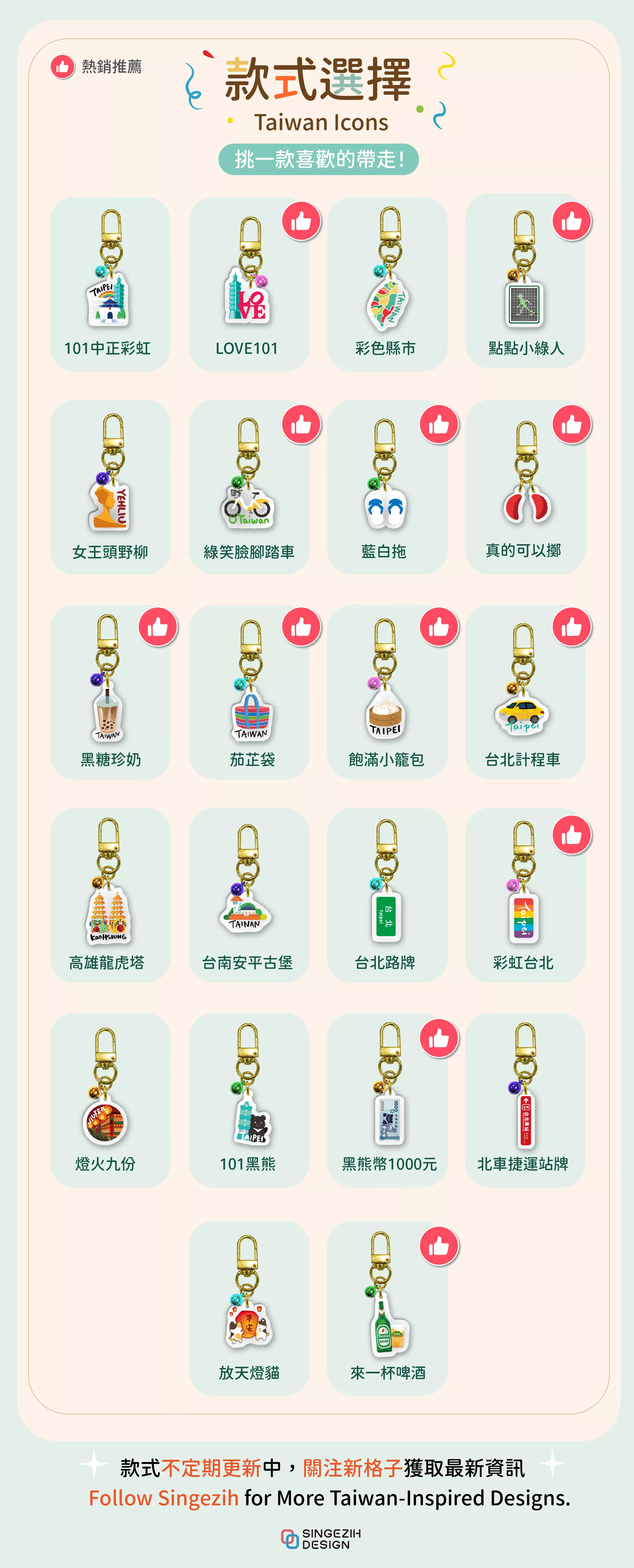 127 商品介紹-04.png 台灣紀念品 迷你壓克力鑰匙圈 台灣小物 台灣景點 Taiwan Souvenir Keychain