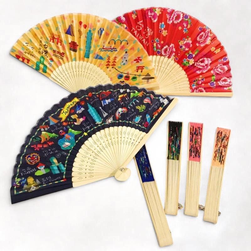 台灣風景竹製摺扇｜Taiwan Scenic Bamboo Folding Fan