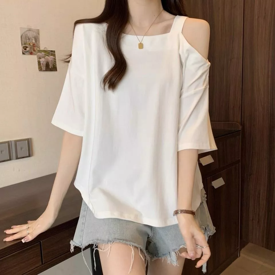 🔥冰絲螺紋露肩爆款🌟