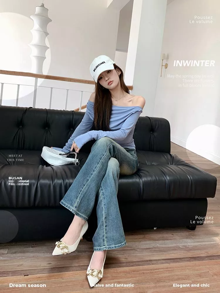 🔥春夏復古微喇叭牛仔褲🌟