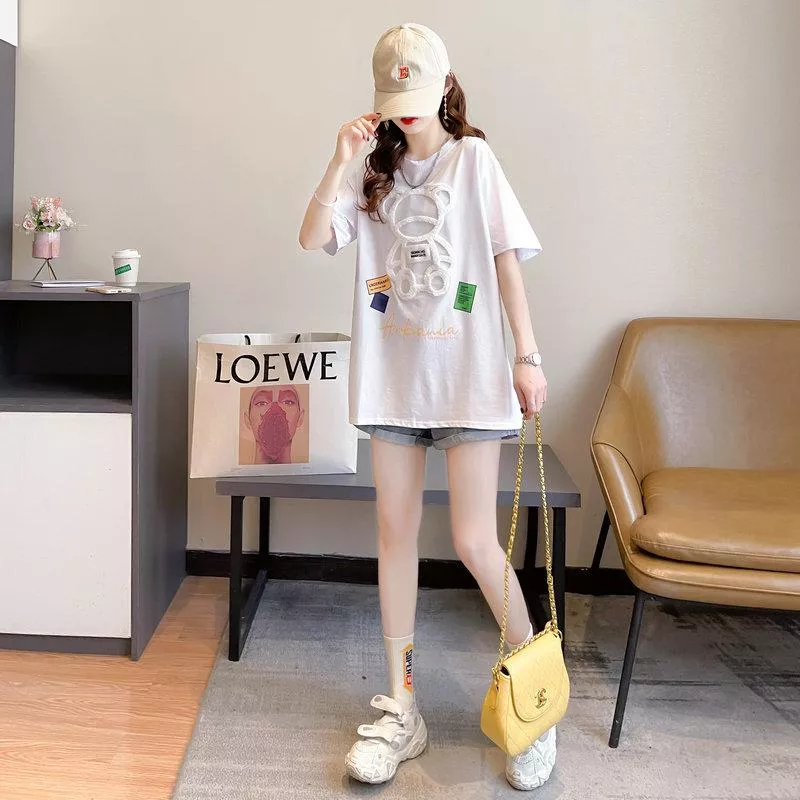 🔥夏季小熊圖案短袖T恤🌟