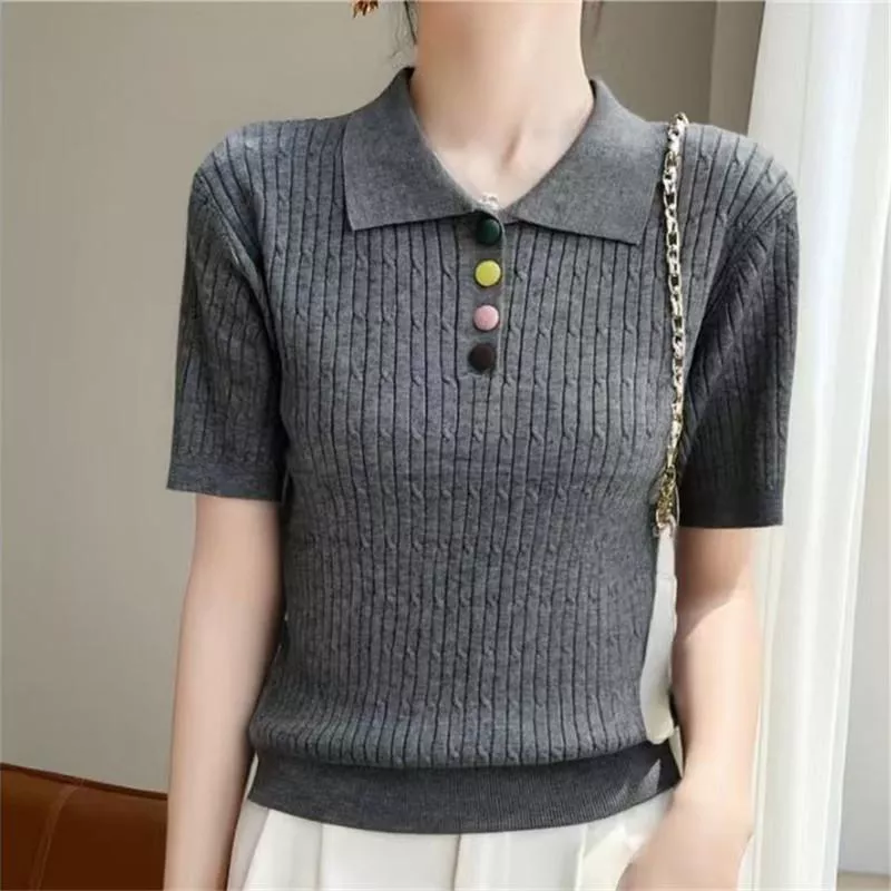 🔥夏季麻花polo翻領針織衫🌟